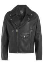 Mcq Alexander Mcqueen Mcq Alexander Mcqueen Oversized Leather Jacket - Black