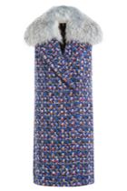 Emilio Pucci Emilio Pucci Virgin Wool Sleeveless Coat With Fur Collar - Multicolor