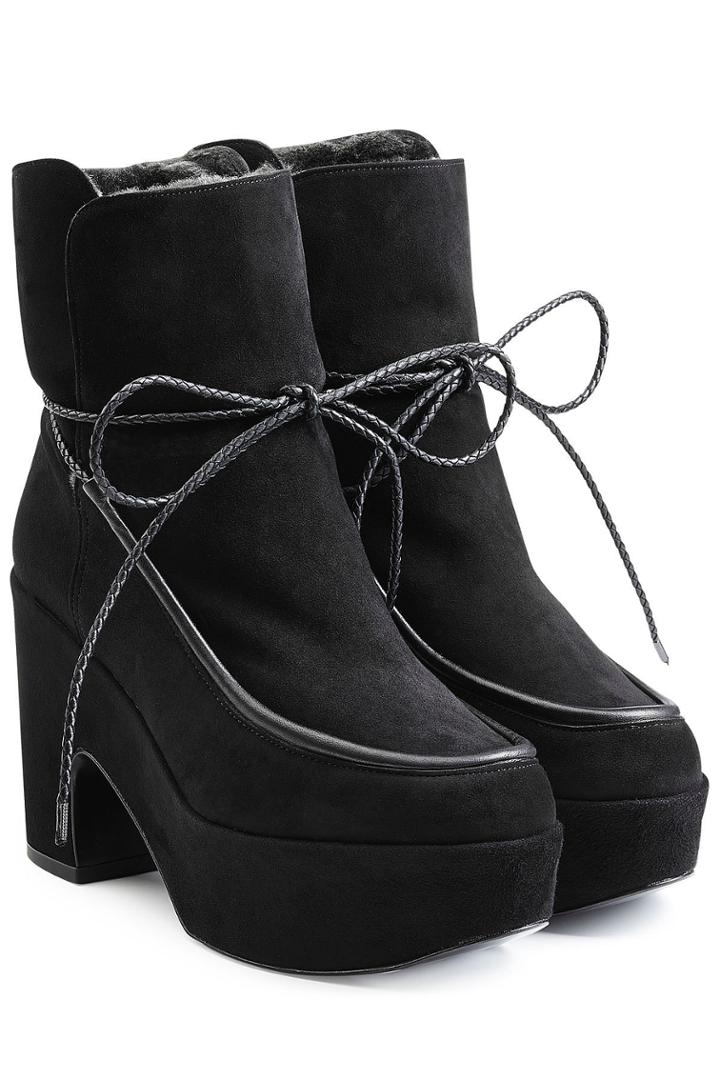 Robert Clergerie Robert Clergerie Suede Platform Boots