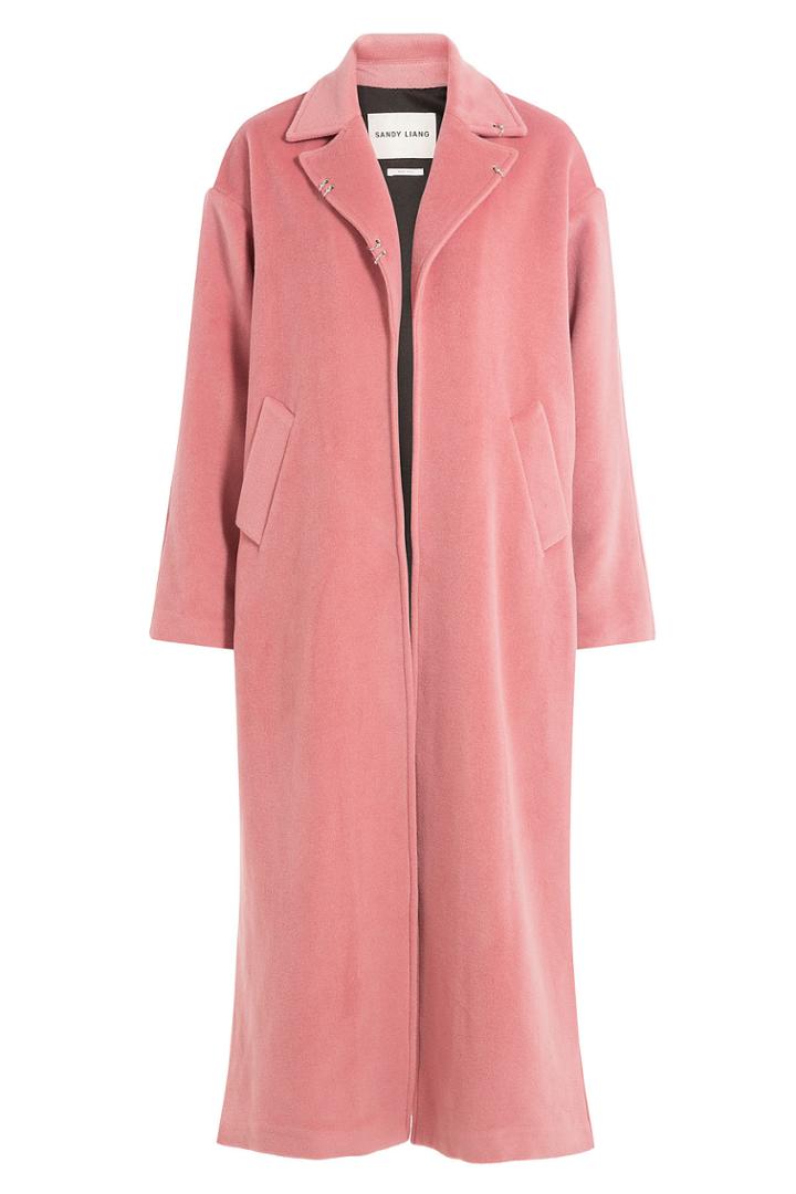 Sandy Liang Sandy Liang Coat With Virgin Wool And Angora