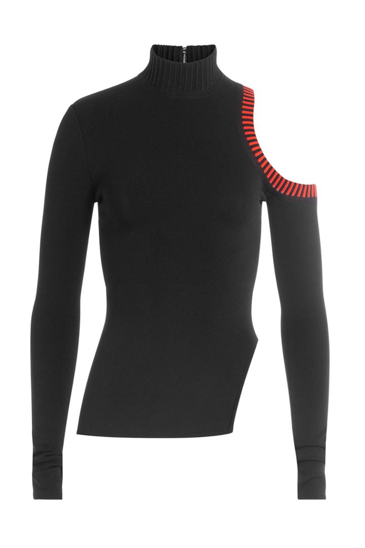 David Koma David Koma Knit Turtleneck With Cut-out Shoulder