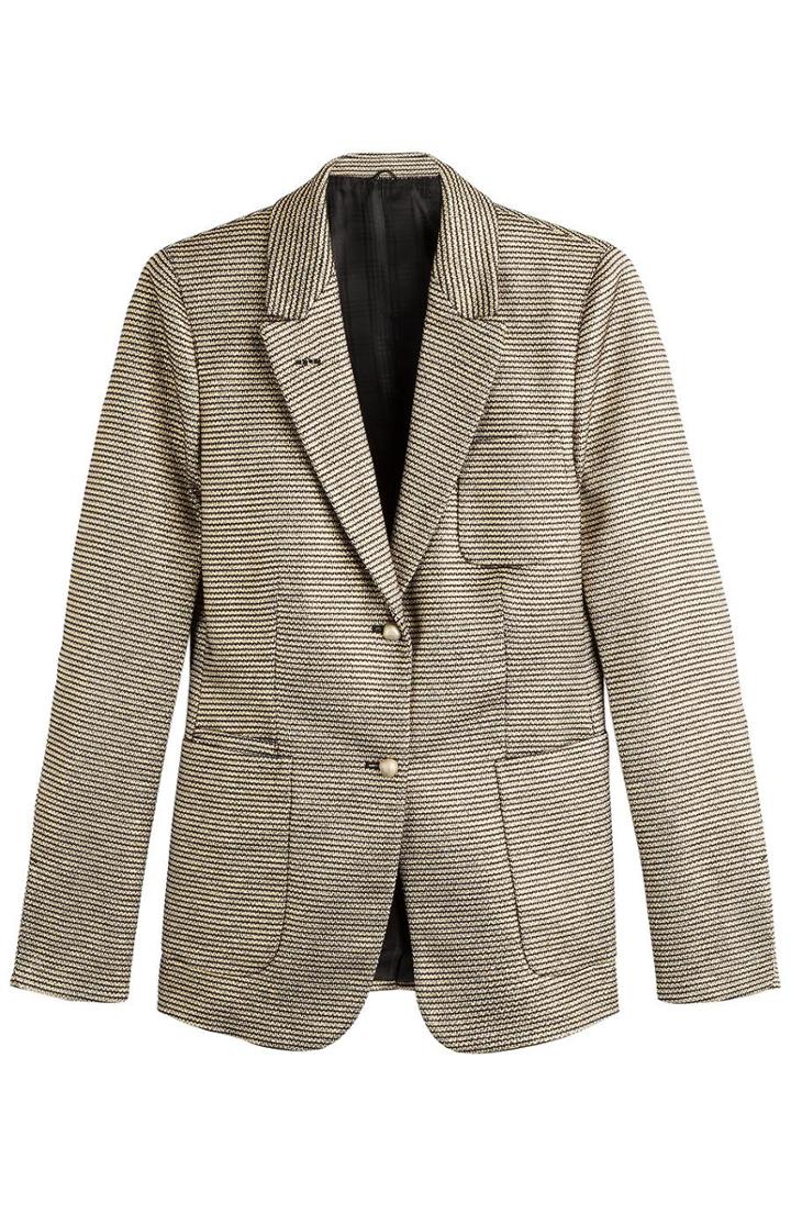Agnona Striped Cotton-silk Blazer