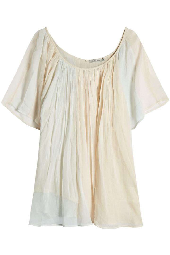 Mes Demoiselles Mes Demoiselles Gathered Cotton Blouse