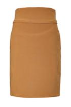 Jil Sander Jil Sander Wool Saetta Pencil Skirt - Camel