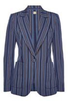 Burberry Burberry Queenspark Striped Blazer With Wool