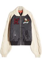 Hilfiger Collection Hilfiger Collection Bomber Jacket With Knit Sleeves