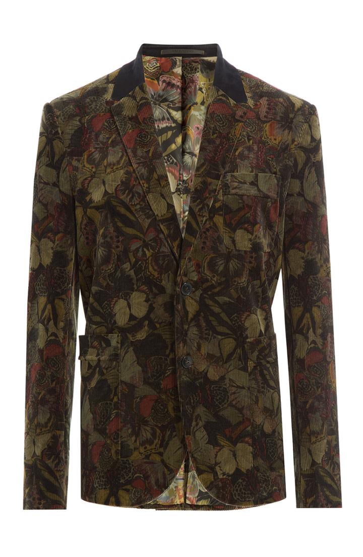 Valentino Printed Corduroy Blazer