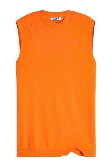 Sjyp Sjyp Destroyed Sleeveless Top