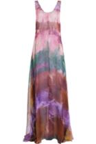Emilio Pucci Emilio Pucci Printed Silk Maxi Dress - Multicolor