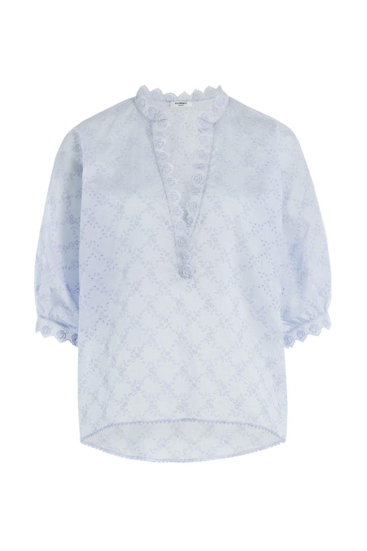Vilshenko Vilshenko Cotton Eyelet Top