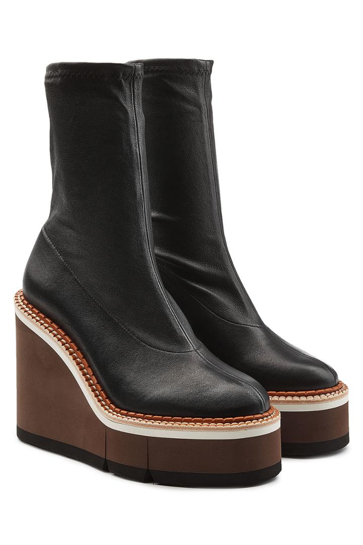 Robert Clergerie Robert Clergerie Britt Leather Platform Boots