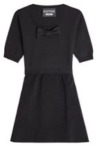 Boutique Moschino Boutique Moschino Knit Dress With Virgin Wool And Cotton - Black