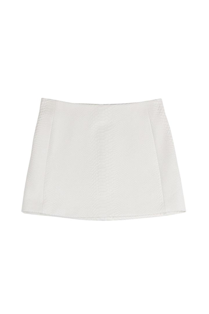 Neil Barrett Neil Barrett Embossed Leather Skirt