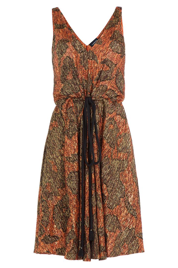 Lanvin Lanvin Embroidered Dress With Silk