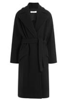 Iro Iro Belted Coat With Wool - Black