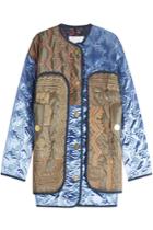 Peter Pilotto Peter Pilotto Velvet Quilted Jacket With Contrast Stitching