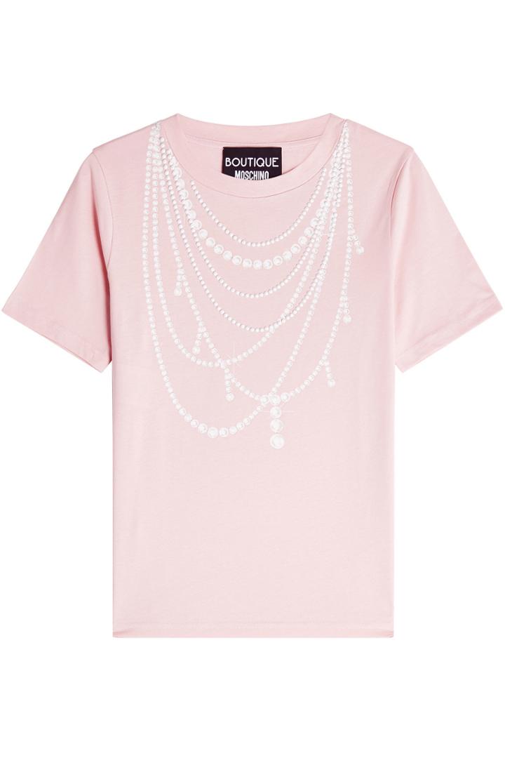 Boutique Moschino Boutique Moschino Printed Cotton T-shirt