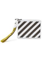 Off-white Off-white Diag Double Printed Leather Pouch