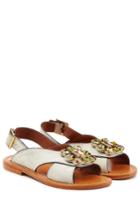 Marni Marni Jeweled Haircalf Sandals - Multicolor