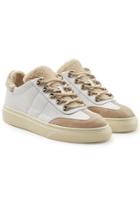 Hogan Hogan Leather And Suede Sneakers With Faux Shearling Insole