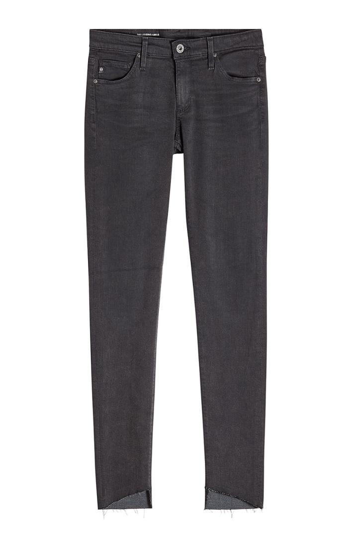 Ag Jeans Ag Jeans Skinny Jeans With Frayed And Cropped Hem