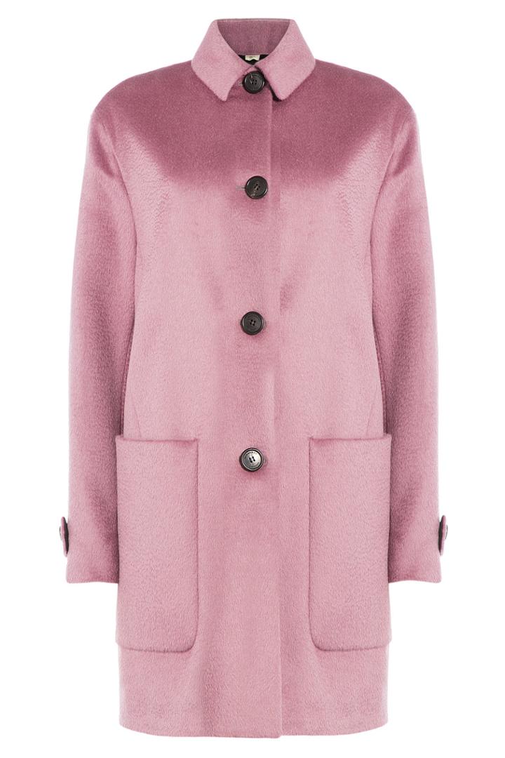 Burberry London Burberry London Llama Hair And Virgin Wool Coat - None