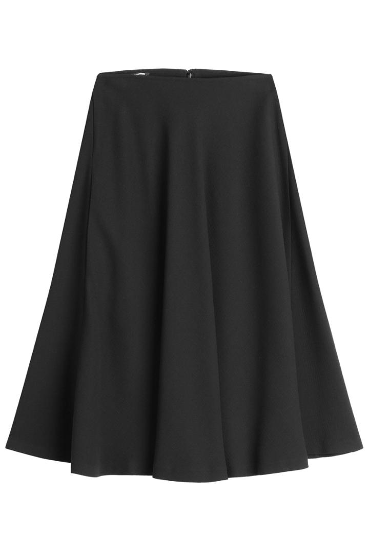 Jil Sander Navy Jil Sander Navy Skirt With Wool - Black