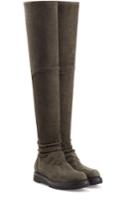 Rick Owens Rick Owens Suede Over-the-knee Boots - Green