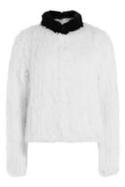 Zadig & Voltaire Zadig & Voltaire Rabbit Fur Coat - White