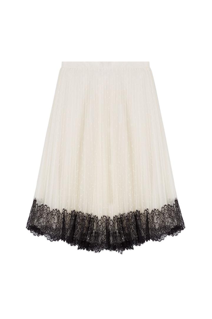 R.e.d. Valentino R.e.d. Valentino Flared Skirt With Lace