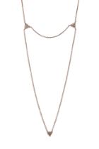 Yannis Sergakis Adornments Yannis Sergakis Adornments 18-karat Rose Gold Double-chain Diamond Necklace