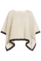 Zeus + Dione Zeus + Dione Knit Cotton Poncho - White