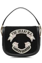 Olympia Le-tan Olympia Le-tan Leather Shoulder Bag With Felt - Black