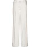 Jil Sander Navy Stretch Cotton Wide Leg Pants