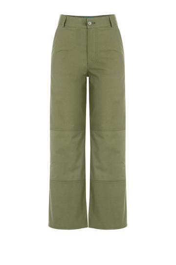 Mih Jeans Mih Jeans Cotton Wide Leg Culottes - Green