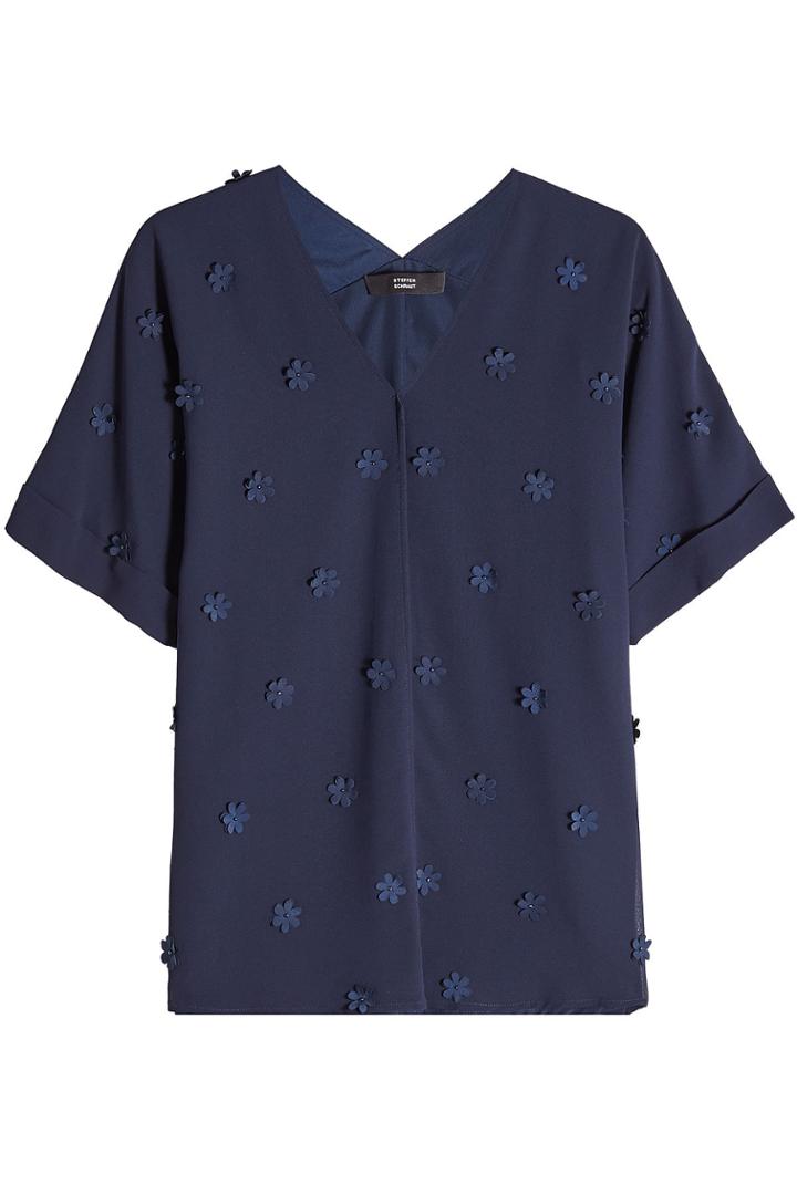 Steffen Schraut Steffen Schraut Blouse With Flower Embellishments