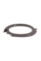 Lynn Ban Lynn Ban Black Rhodium Bracelet 2 With Black Diamonds - Silver