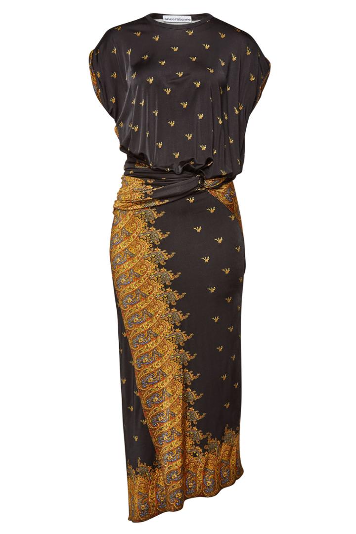 Paco Rabanne Paco Rabanne Printed Asymmetric Dress