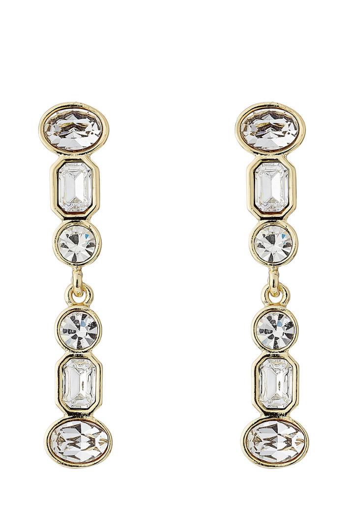 Kenneth Jay Lane Kenneth Jay Lane Jeweled Drop Earrings - Gold
