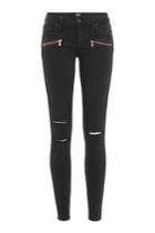 Paige Paige Distressed Skinny Jeans With Zippers