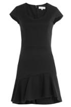 Carven Carven Dress With Ruffled Skirt - Black