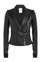 Anthony Vaccarello Anthony Vaccarello Leather Biker Jacket - Black