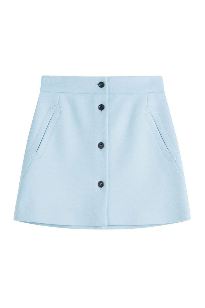 Paul & Joe Paul & Joe Wool Mini Skirt - Teal
