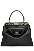 Fendi Fendi Leather Peekaboo Tote - Black