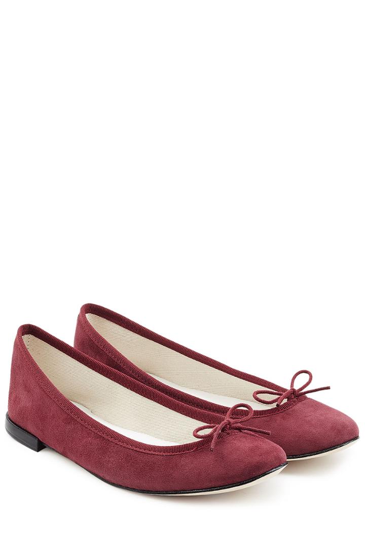 Repetto Repetto Cendrillon Suede Ballerinas - Red