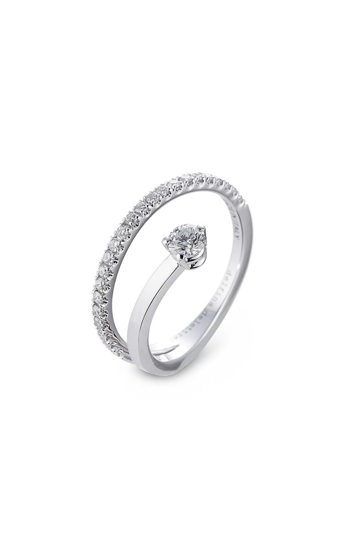 Delfina Delettrez Marry Me 18kt White Gold Ring With Diamonds