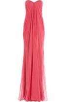 Alexander Mcqueen Alexander Mcqueen Silk Chiffon Bandeau Gown - Rose