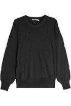 T By Alexander Wang T By Alexander Wang Oversized Sweatshirt With Distressed Detail