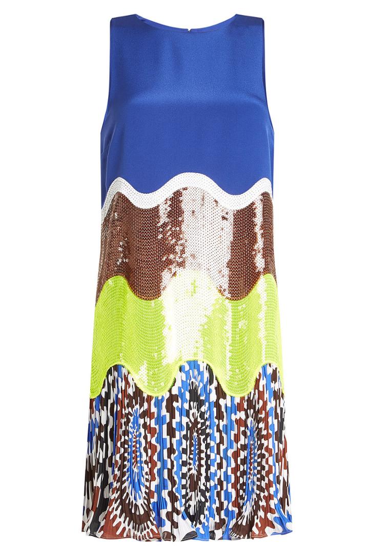 Emilio Pucci Emilio Pucci Silk Dress With Print And Sequin Embellishment