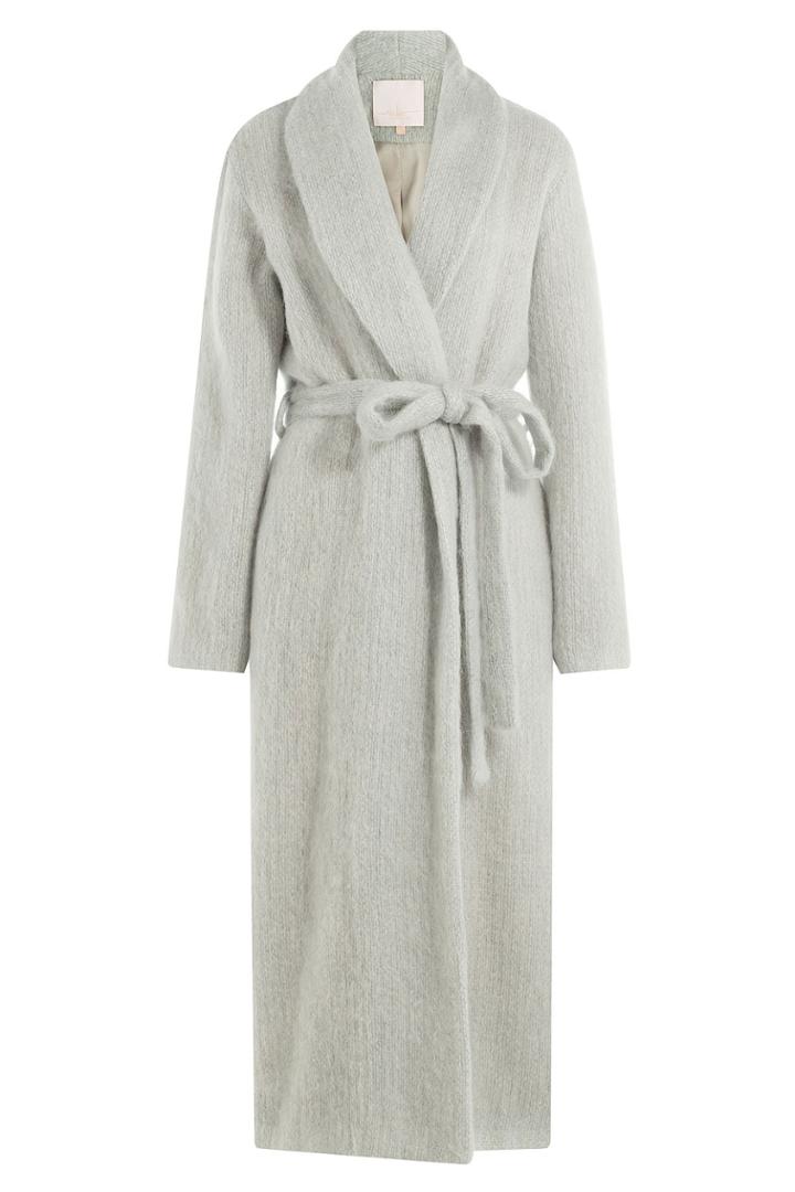 Marina Hoermanseder Marina Hoermanseder Coat With Mohair And Wool - Turquoise